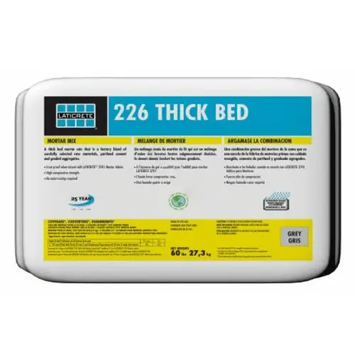 60# 226 Thick Bed Mortar Gray