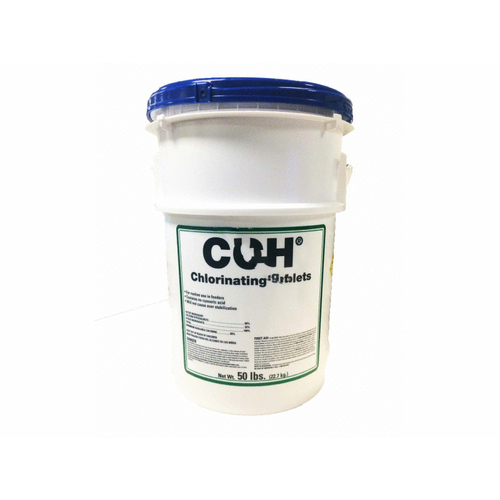 CCH 23216 50 Lb Cal-hypo 3" Chlorinating Tablet 68% Pail White