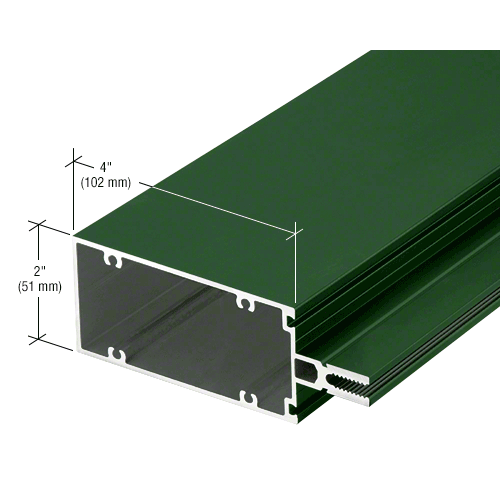 4" Vertical/Horizontal Mullion for Screw Spline and Multi-Lite Units, Custom Anodized - 24'-2" Stock Length