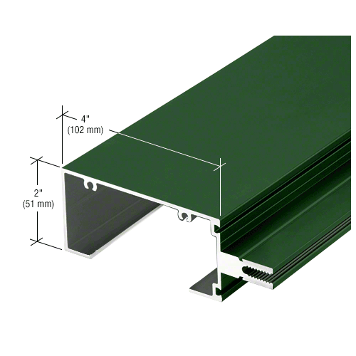 4" Perimeter Mullion for Screw Spline and Multi-Lite Units, Custom Anodized - 24'-2" Stock Length