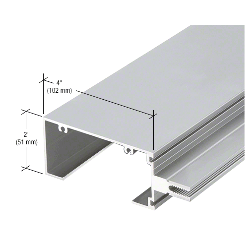 4" Perimeter Mullion for Screw Spline and Multi-Lite Units, Mill - 24'-2" Stock Length