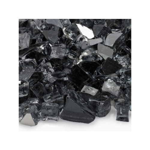 1/2" Gray Reflective Fire Glass 10lb Jar