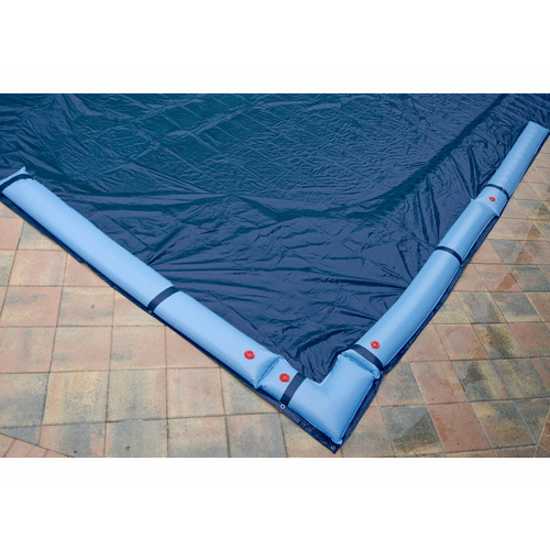 COOL COVERS 771729IGBLB 12' X 24' Blue/black Rectangle Solid Winter Pool Cover For Above Ground Pool