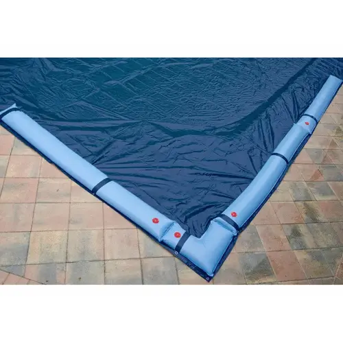 30' X 50' Blue/black Rectangle Solid Winter Pool Cover For Above Ground Pool