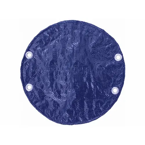 15' Blue/black Round Solid Winter Pool Cover For Above Ground Pool