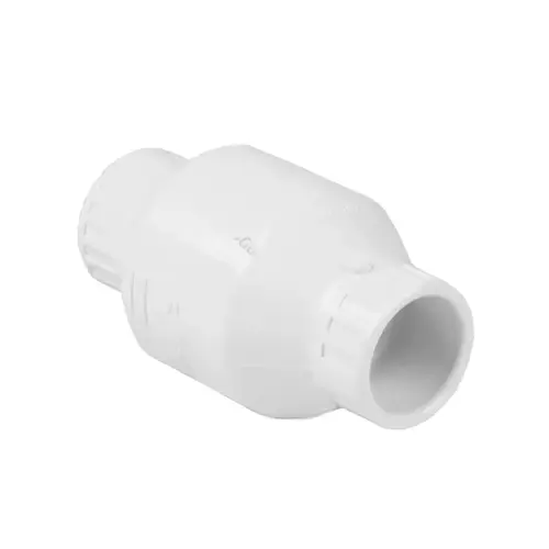 2-1/2" Pvc Utility Spring Check Valve Socket White