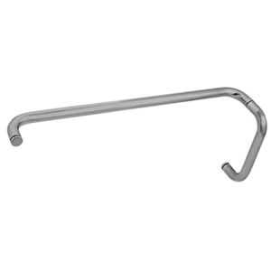 CRL BMNW8X24BN Brushed Nickel 8" Pull Handle and 24" Towel Bar BM Series Combination Without Metal Washers