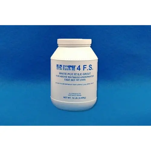 E-Z Products EZP-143 10 Lb E-z Patch 4 Fast Set Underwater Pool Tile Grout Repair White