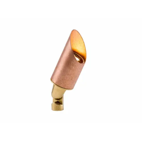 7.7" Copper Led Lr Up Light With 45 Degree Long Shroud