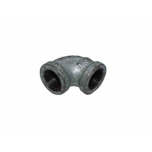 .50" Galvanized 90 degree Elbow, Color: Galvanized, Size: .50"