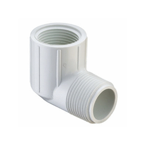 2" Sch40 Pvc 90 Degree Elbow Mipt X Fipt