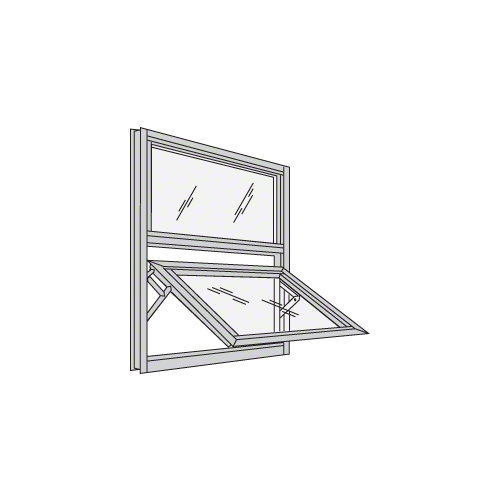 Class I Bronze Anodized 7400 Series Dual Vertical Stacked Window for 1" Glazing