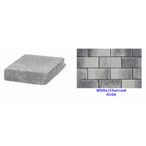 Tri Circle Pavers 12X12.0106 12"x12" 60mm White Charcoal Paver