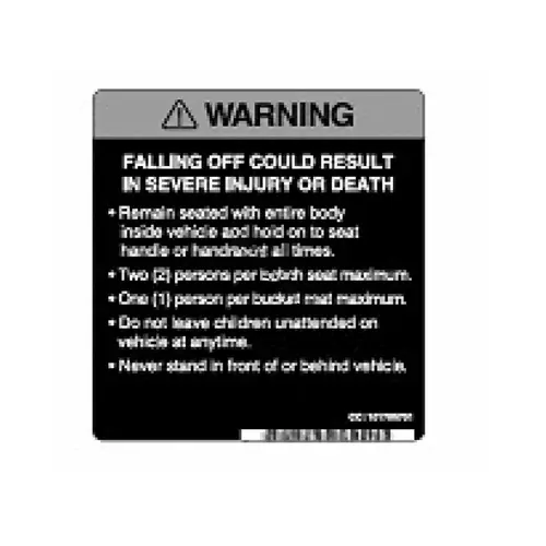 Warning Decal