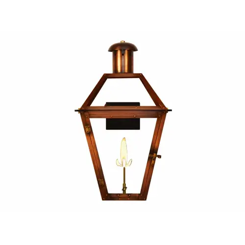 THE COPPERSMITH GT-18W Georgetown 18" Weiyan Simulated Flame Led Lantern