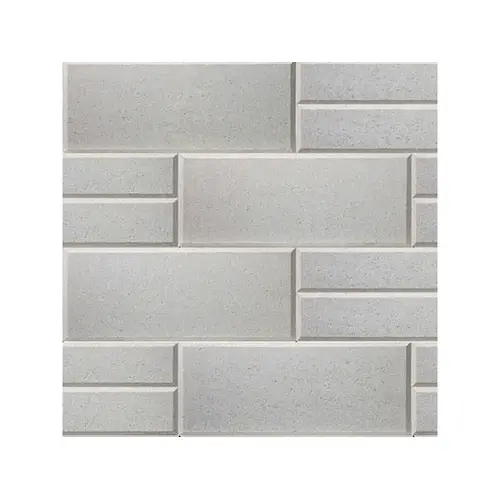 Techo-Bloc 007593 90mm Smooth Gry Nickel Double-sided Raffinato Wall