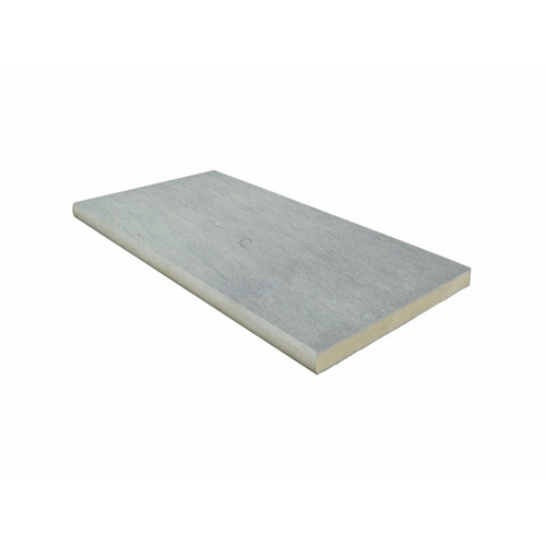 12"x24"x.75" Nextone Light Grey Bullnose Porcelain Coping