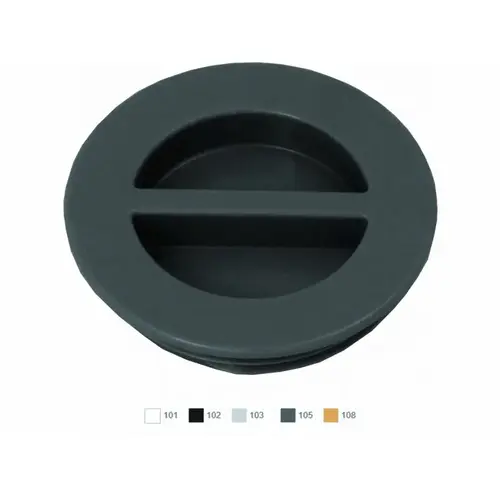 1.5"mpt Dark Gry Flush Plug W/ Oring