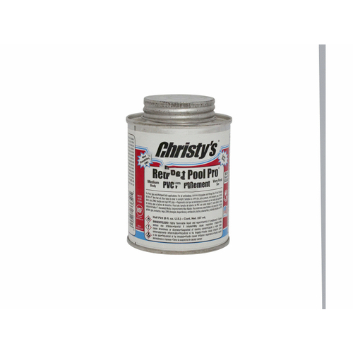 Christy's RH.POOL.HP Red Hot 8oz Pool Pro Pvc Cement Lv