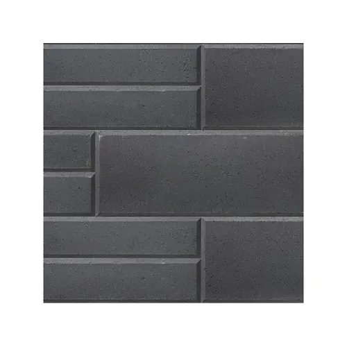 Techo-Bloc 007592 90mm Smooth Black Onyx Double-sided Raffinato Wall