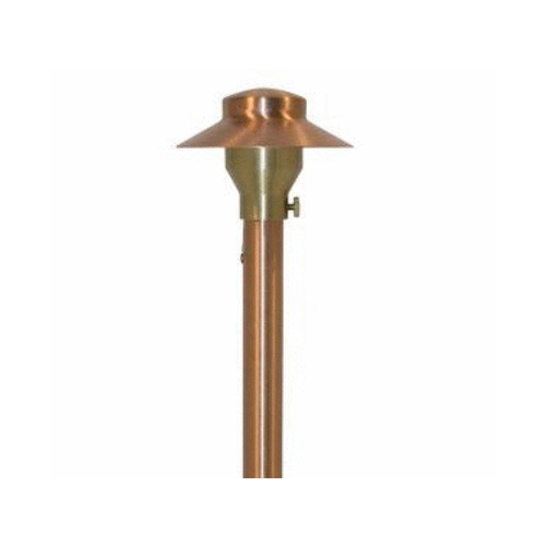 FOCUS INDUSTRIES, INC. RXA-02-COP Copper 3.5" China Hat Area Light With Adjustable Hub 20w T4 Halogen Lamp