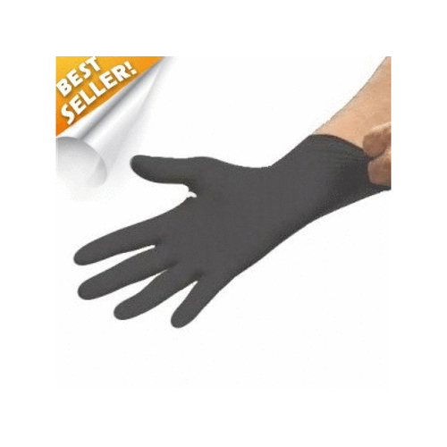 MALLORY SAFETY AND SUPPLY LLC NT370BKL Mallory Nt Nitrile Tough Glove Blk Lg