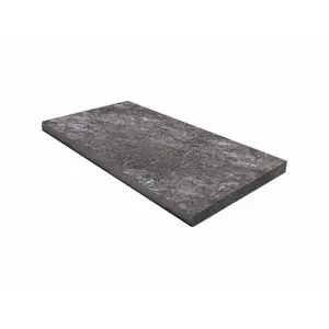 Continental Distribution 285321 12"x24"x.75" Grey Quartz Bullnose Porcelain Coping