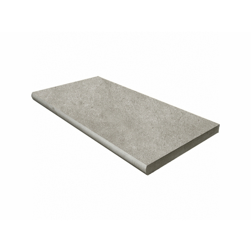 Continental Distribution 285221 12"x24"x.75" Silver Limestone Bullnose Porcelain Coping