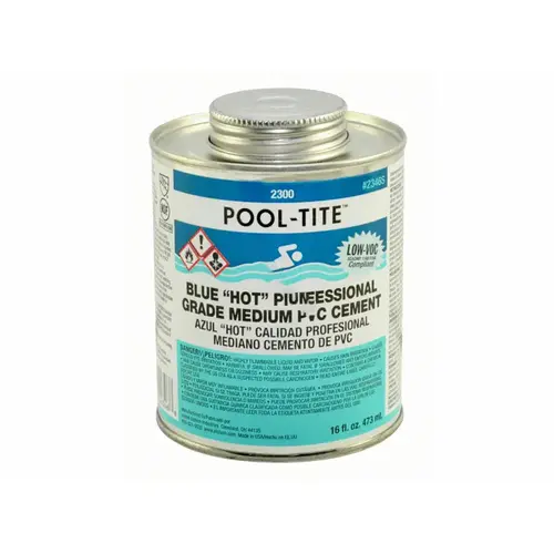 2300 Series Pool-tite Pvc Cement Blue