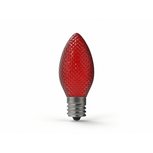 Village Lighting Red C9 Faceted Smd Led E17 Bulb