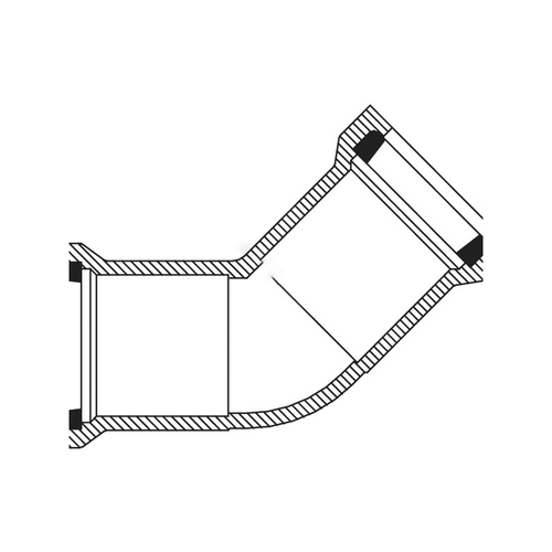 2.5" Pvc 45 degree Bend For Ips Pressure Pipe