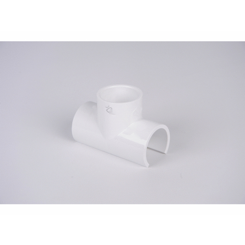 1.25" X 1.25" White Sch 40 Pvc Snap Tee Snap X Slip