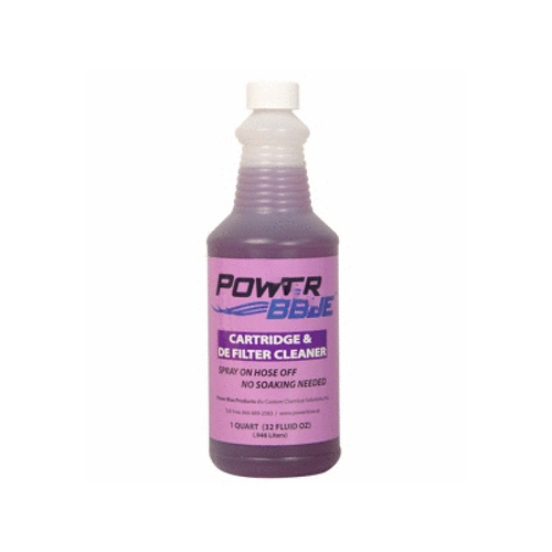 8 Oz Bottle Power Blue Cartridge & De Filter Cleaner Purple