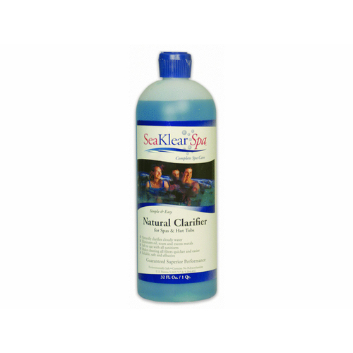 BIOLAB INC 90403SKR Spa Natural Clarifier; 1 Qt Bottle, 12/case Blue