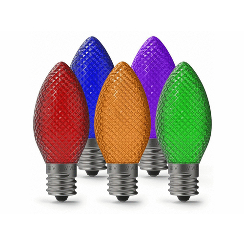 VILLAGE LIGHTING CO|TREEKEEPER V-11194 Village Lighting Multi C9 Faceted Smd Led E17 Bulb