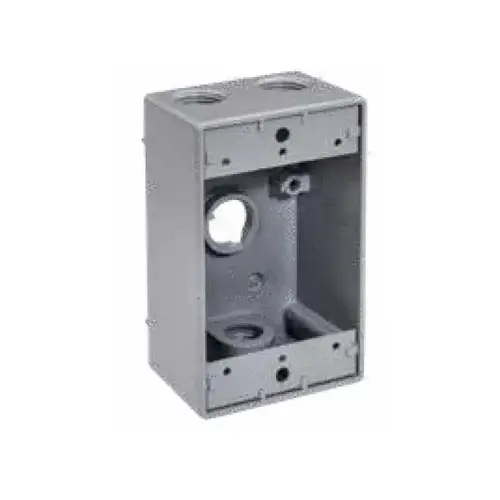 TOPAZ LIGHTING CORPORATION WB1450 Single Gang Box W 4.5" Holes
