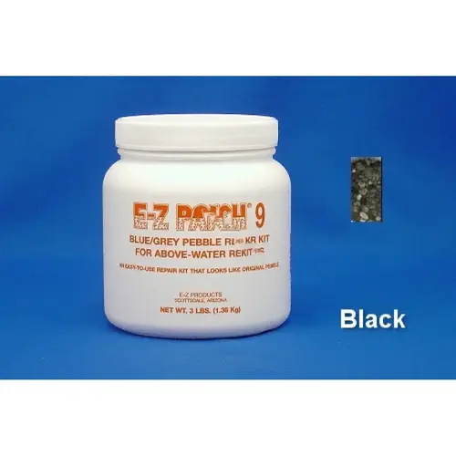 3 Lb E-z Patch 9 Pebble Plaster Repair Black