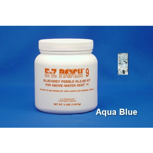 E-Z Products EZP-202 3 Lb E-z Patch 9 Pebble Plaster Repair Aqua Blue