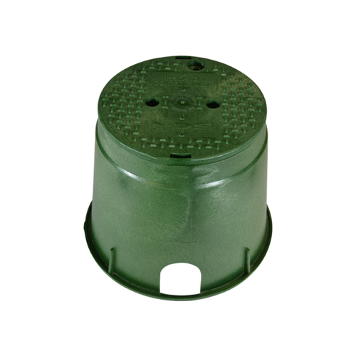 NDS 112BC 10" Green Round Standard Series Valve Box With Green Lid