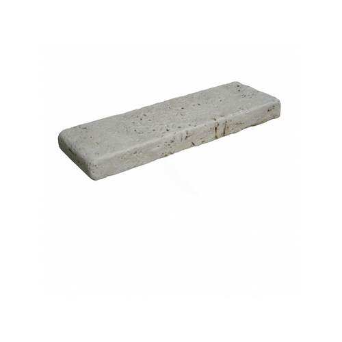 4" X 9" 3cm Ivory Coping Tumbled Travertine