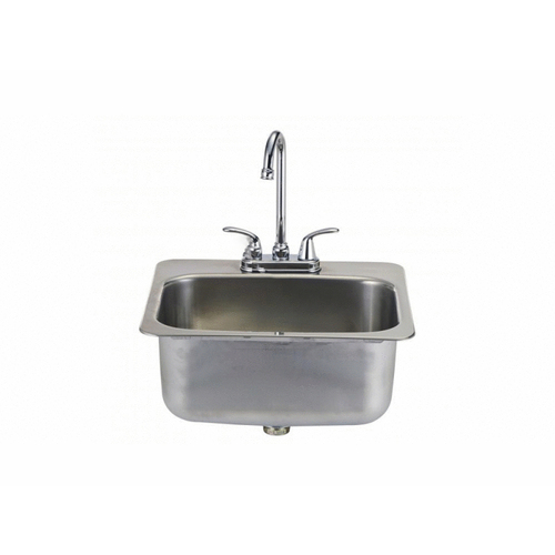 Bull Outdoor Products 12391 Large Stainless Steel Sink With Faucet