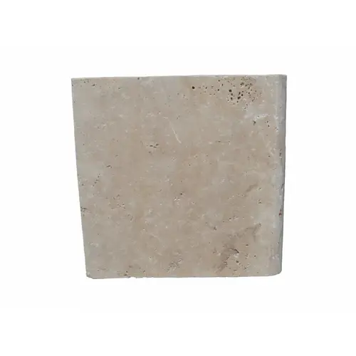 12x12 5cm Latte Tumbled Travertine Coping