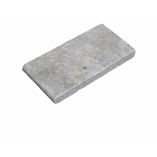 4x9 3cm Silver Tumbled Travertine Coping