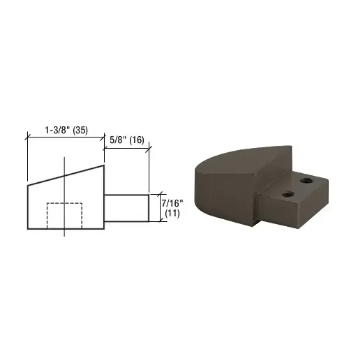 Bronze Anodized Offset Pivot, Frame Portion Only