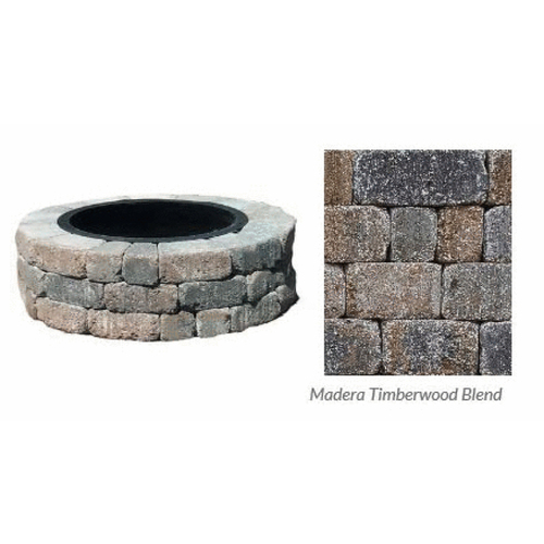 Timberwood Blend Madera Fire Pit Kit Round