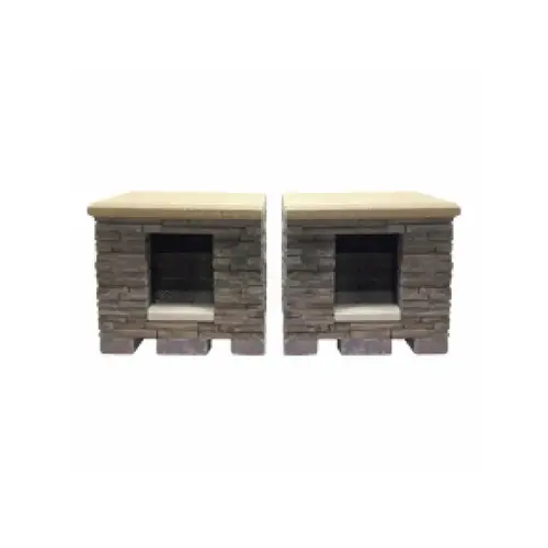 Bordeaux Fireplace Wood Sienna / Buff