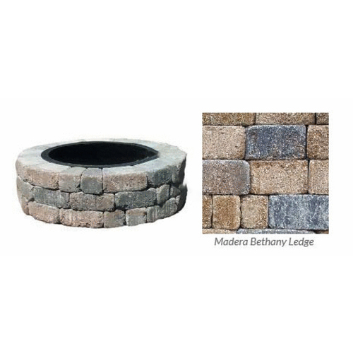 Bethany Ledge Blnd Madera Fire Pit Kit Round