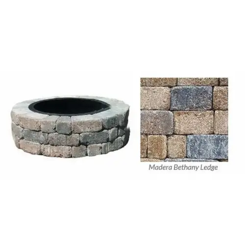 Bethany Ledge Blnd Madera Fire Pit Kit Round