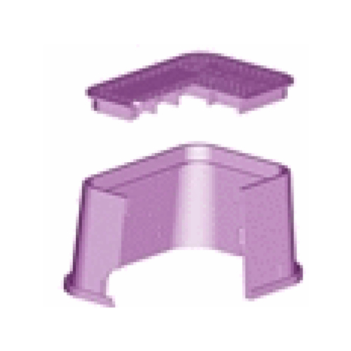 Dura Plastics Products Inc 153 3 Dura Jumbo Box Purp Body With Lid