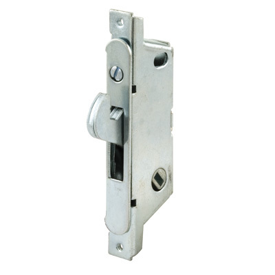 1/2" Wide Round End Face Plate Mortise Lock for Doors - 45 Degree Keyway